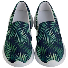 Green Leaves Kids Lightweight Slip Ons by goljakoff