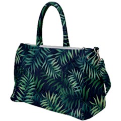 Green Leaves Duffel Travel Bag by goljakoff