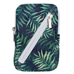 Green Leaves Belt Pouch Bag (large) by goljakoff