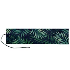 Green Leaves Roll Up Canvas Pencil Holder (l) by goljakoff