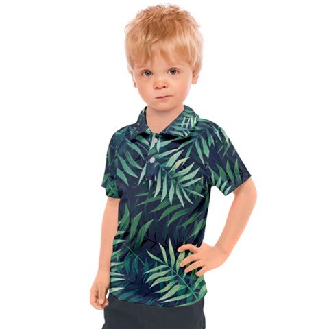 Green Leaves Kids  Polo Tee by goljakoff