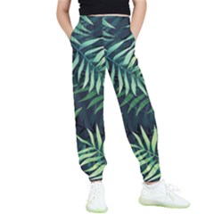 Green Leaves Kids  Elastic Waist Pants by goljakoff