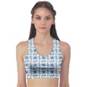 Azulejo style blue tiles Sports Bra View1