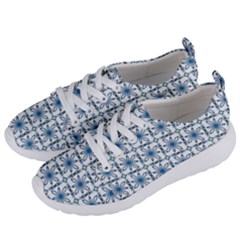 Azulejo Style Blue Tiles Women s Lightweight Sports Shoes by MintanArt