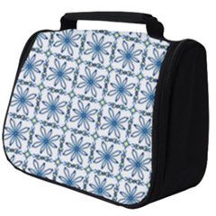 Azulejo Style Blue Tiles Full Print Travel Pouch (big) by MintanArt