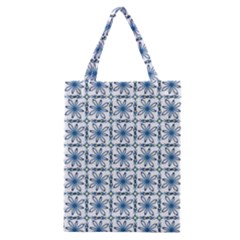 Azulejo Style Blue Tiles Classic Tote Bag by MintanArt