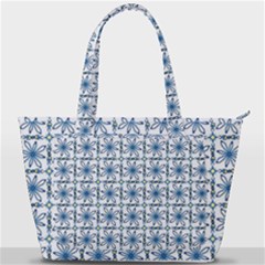 Azulejo Style Blue Tiles Back Pocket Shoulder Bag  by MintanArt