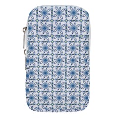 Azulejo Style Blue Tiles Waist Pouch (large) by MintanArt