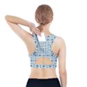 Azulejo style blue tiles Sports Bra With Pocket View2