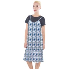 Azulejo Style Blue Tiles Camis Fishtail Dress by MintanArt