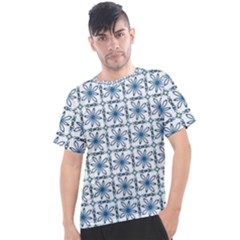 Azulejo Style Blue Tiles Men s Sport Top by MintanArt