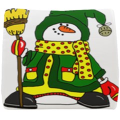 Christmas Snowman  Seat Cushion by IIPhotographyAndDesigns