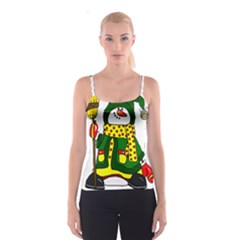 Christmas Snowman  Spaghetti Strap Top by IIPhotographyAndDesigns