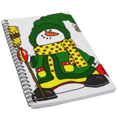 Christmas Snowman  5 5  X 8 5  Notebook by IIPhotographyAndDesigns