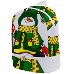 Christmas Snowman  Zip Bottom Backpack by IIPhotographyAndDesigns