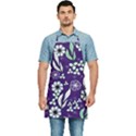 Floral blue pattern  Kitchen Apron View1