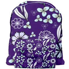 Floral Blue Pattern  Giant Full Print Backpack