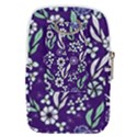 Floral blue pattern  Belt Pouch Bag (Large) View2