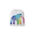 Illustrations Elephant Colorful Pachyderm Drawstring Pouch (Small) View2