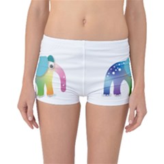 Illustrations Elephant Colorful Pachyderm Boyleg Bikini Bottoms