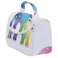 Illustrations Elephant Colorful Pachyderm Satchel Handbag