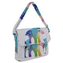 Illustrations Elephant Colorful Pachyderm Buckle Messenger Bag