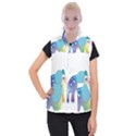 Illustrations Elephant Colorful Pachyderm Women s Button Up Vest View1