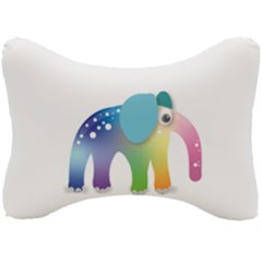 Illustrations Elephant Colorful Pachyderm Seat Head Rest Cushion