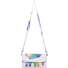 Illustrations Elephant Colorful Pachyderm Mini Crossbody Handbag by HermanTelo