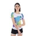 Illustrations Elephant Colorful Pachyderm Back Cut Out Sport Tee View2