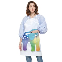 Illustrations Elephant Colorful Pachyderm Pocket Apron by HermanTelo