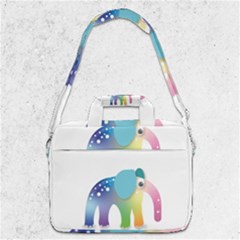 Illustrations Elephant Colorful Pachyderm Shoulder Laptop Bag