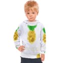 Pineapple Fruit Watercolor Painted Kids  Hooded Pullover View1