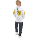 Pineapple Fruit Watercolor Painted Kids  Hooded Pullover View2