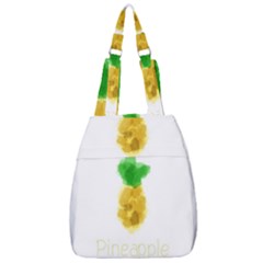 Pineapple Fruit Watercolor Painted Center Zip Backpack by Mariart