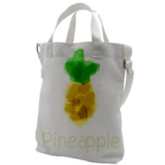 Pineapple Fruit Watercolor Painted Canvas Messenger Bag