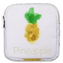 Pineapple Fruit Watercolor Painted Mini Square Pouch View1