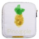 Pineapple Fruit Watercolor Painted Mini Square Pouch View2