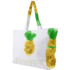 Pineapple Fruit Watercolor Painted Simple Shoulder Bag