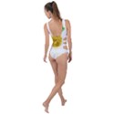 Pineapple Fruit Watercolor Painted Side Cut Out Swimsuit View2