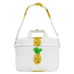 Pineapple Fruit Watercolor Painted Shoulder Laptop Bag by Mariart