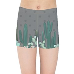 Cactus Plant Green Nature Cacti Kids  Sports Shorts