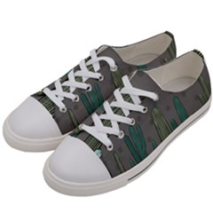 Cactus Plant Green Nature Cacti Women s Low Top Canvas Sneakers by Mariart