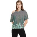 Cactus Plant Green Nature Cacti One Shoulder Cut Out Tee View1