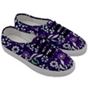 Floral blue pattern  Men s Classic Low Top Sneakers View3