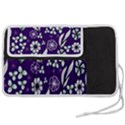 Floral blue pattern  Pen Storage Case (L) View2