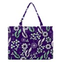 Floral blue pattern  Medium Tote Bag View1