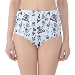 Winter Story Patern Classic High-waist Bikini Bottoms by MintanArt