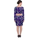 Floral blue pattern  Top and Skirt Sets View2