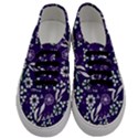 Floral blue pattern  Men s Classic Low Top Sneakers View1